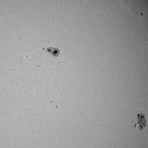 2025.12.28の太陽黒点 