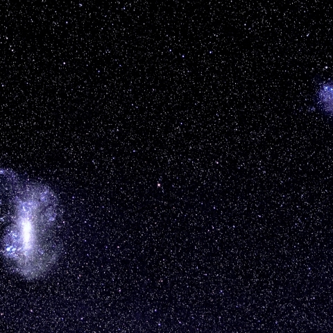 テカポ湖で写したマゼラン雲