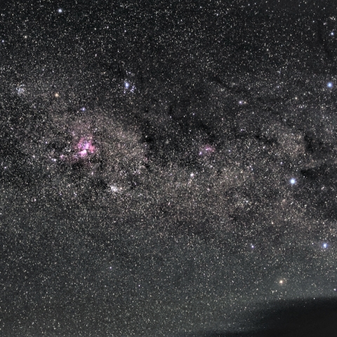 天の南極付近の星野