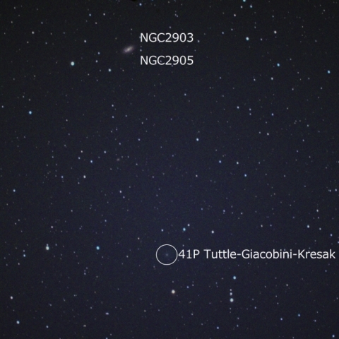 タットル・ジャコビニ・クレサーク彗星（41P）とNGC2903，2905