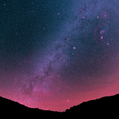 マウイ島ハレアカラ山頂での星空