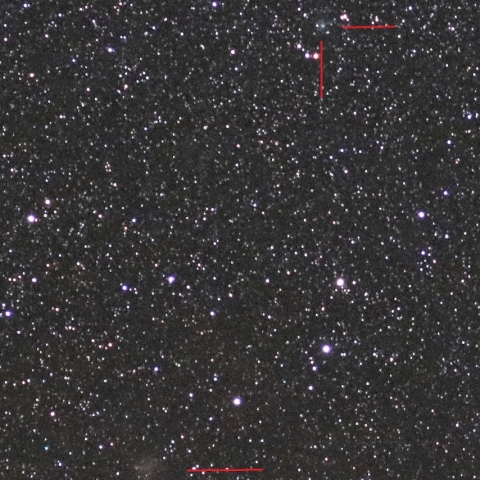 パンスターズ彗星(C/2016M1)とバーナードの銀河