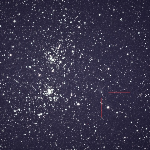 二重星団に大接近したパンスターズ彗星（C/2017T2）