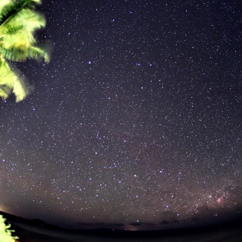 ハワイ・モロカイ島での南十字星