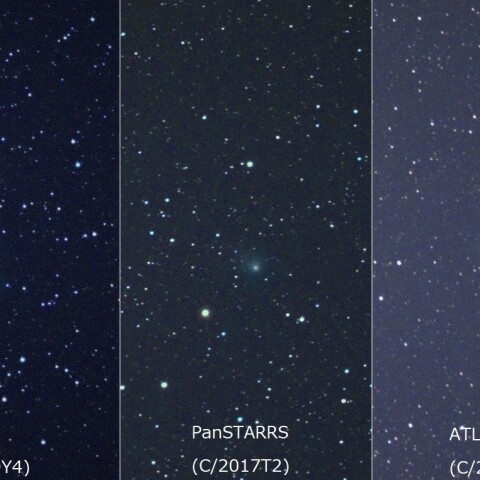 一晩に写した3彗星