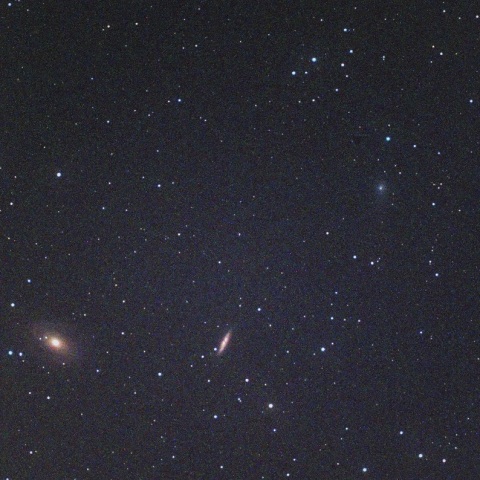 パンスターズ彗星とおおぐま座の銀河との接近