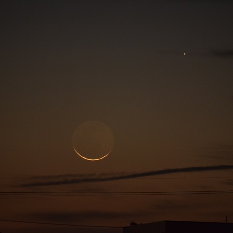 月齢28.4の月と水星