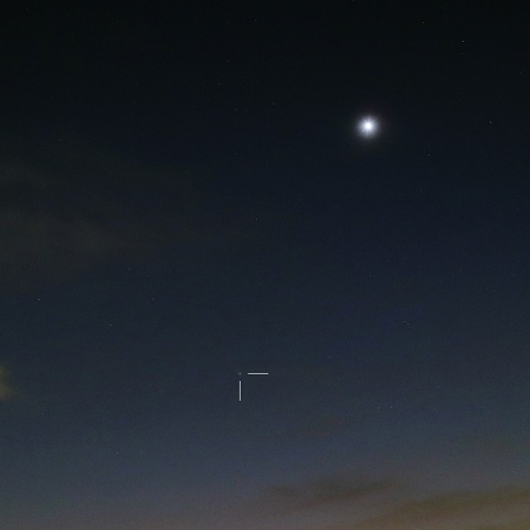 金星とレナード彗星(C/2021A1)