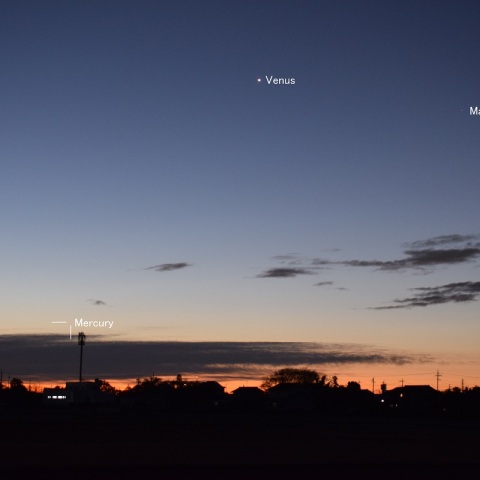 金星，火星，水星