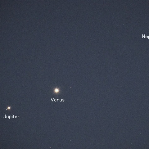 木星と金星の接近＋海王星