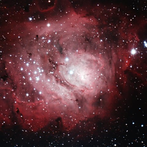 M8（干潟星雲）中心部