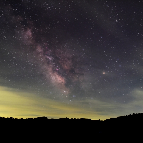 いて座方向の天の川