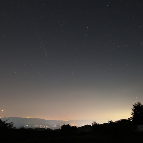 紫金山・アトラス彗星 (C/2023 A3)と金星・アークトゥルス