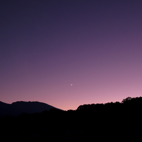 夕空の金星