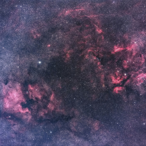 白鳥座の散光星雲