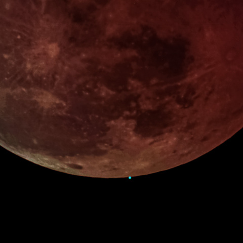 皆既月食と天王星食