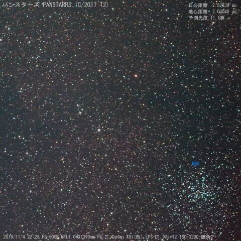 11/4 パンスターズ PANSTARRS (C/2017 T2)