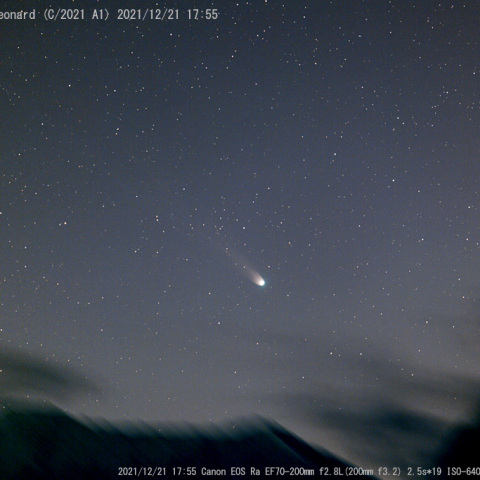 12/21のレナード彗星