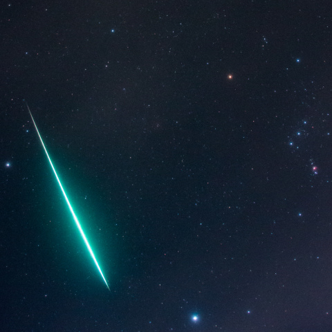 ふたご座流星群の火球