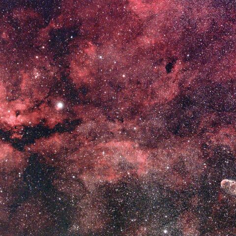 サドル付近とクレセント星雲