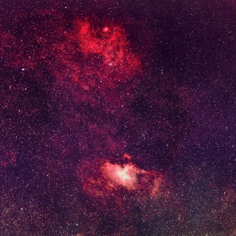 わし星雲（M16）とsh2-54星雲　2026/5/18