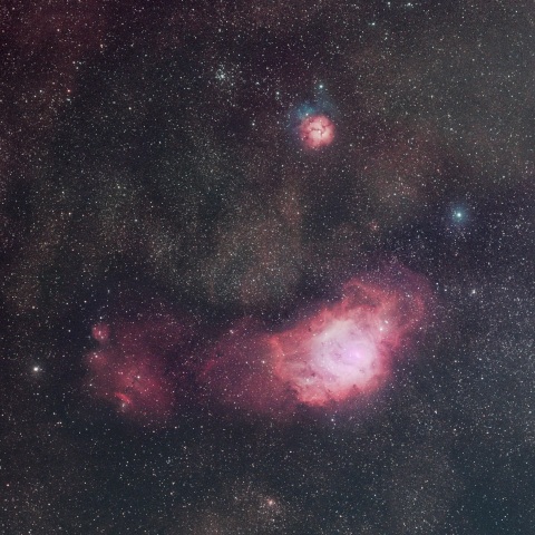 干潟星雲 M8 と 三裂星雲 M20　2026/5/25
