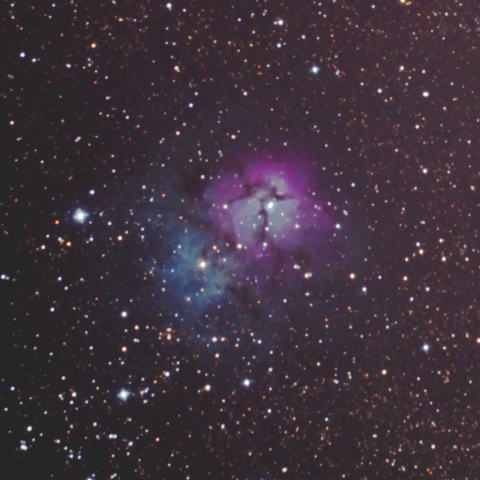 いて座M20三裂星雲