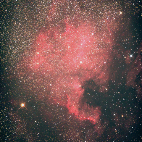 白鳥座NGC7000北アメリカ星雲