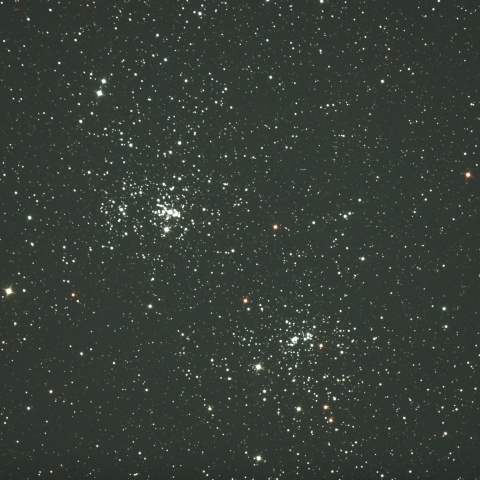 ペルセウス座　二重星団