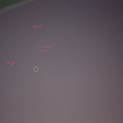 2週ぶりのラブジョイ彗星