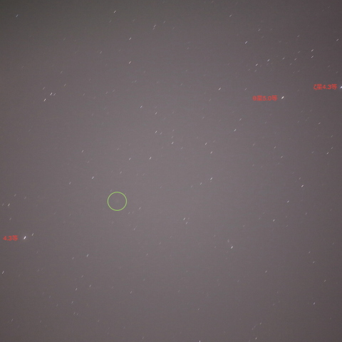 薄雲透かしてラブジョイ彗星