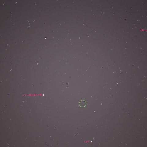 1日おきのラブジョイ彗星