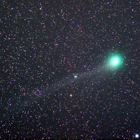 ラブジョイ彗星Ｑ２と小あれい星雲