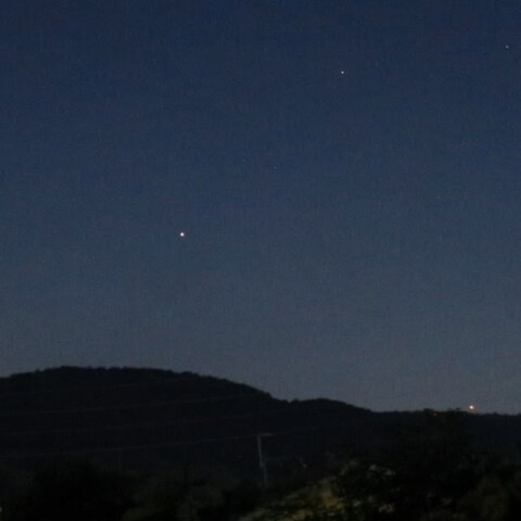 沈み行く金星と木星