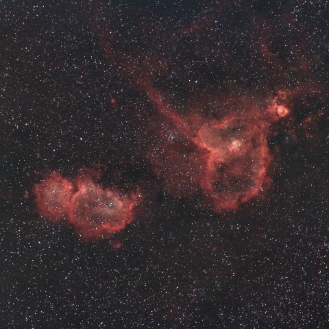 ハート星雲と胎児星雲