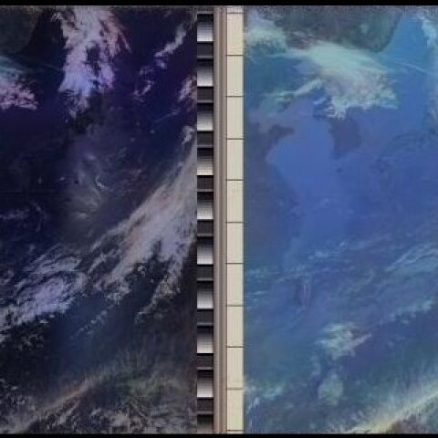 USA気象衛星NOAA18日本近傍画像