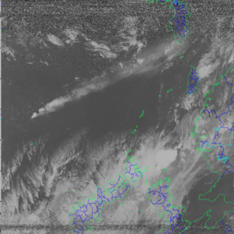 USA気象衛星NOAA18日本近傍画像