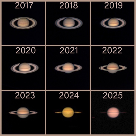 2025.11.24 土星の環の経年変化と準消失