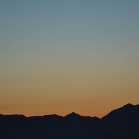 峰の原高原からのパンスターズ彗星