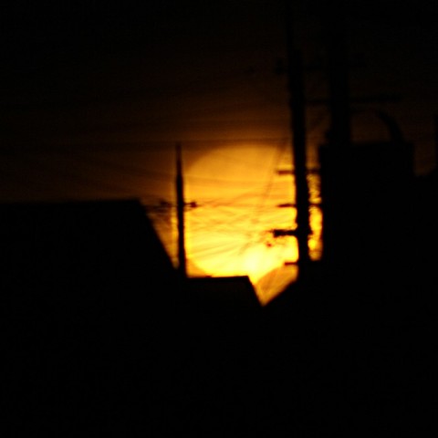 箕面での部分日食