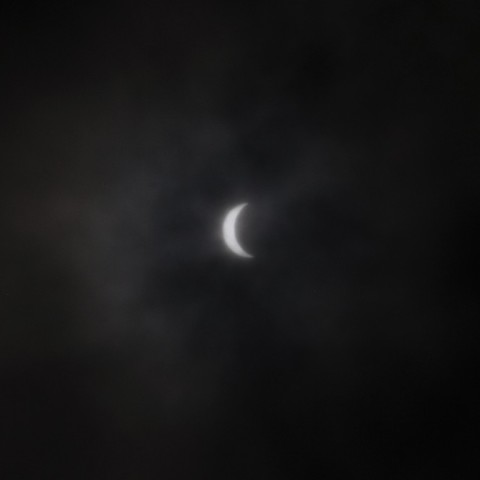 箕面での部分日食