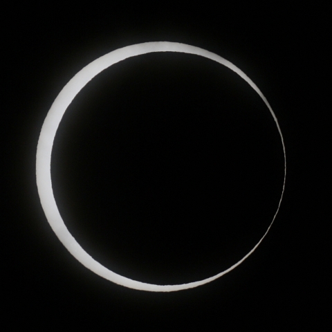 箕面での金環日食