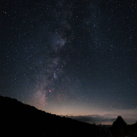 沈みゆく夏の天の川