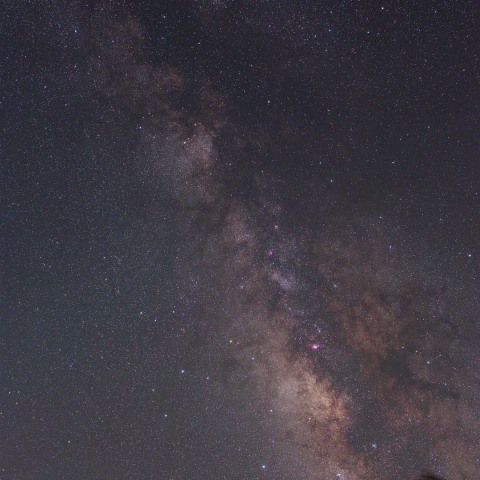 入笠山と夏の銀河