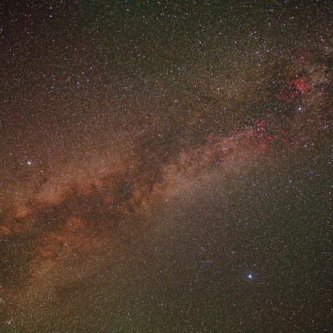 夏の大三角形と天の川