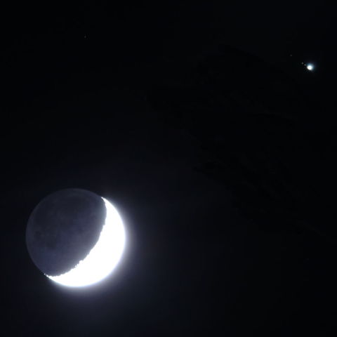 月と木星の接近