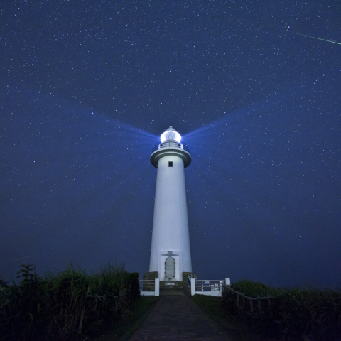 ペルセウス座流星群を照らす