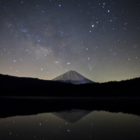 富士に注ぐ天の川