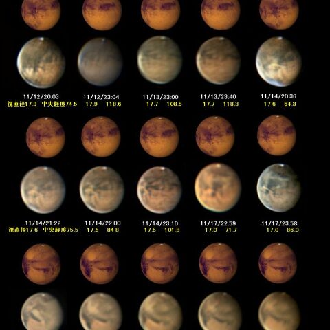 11月12日から26日の火星ダストストーム