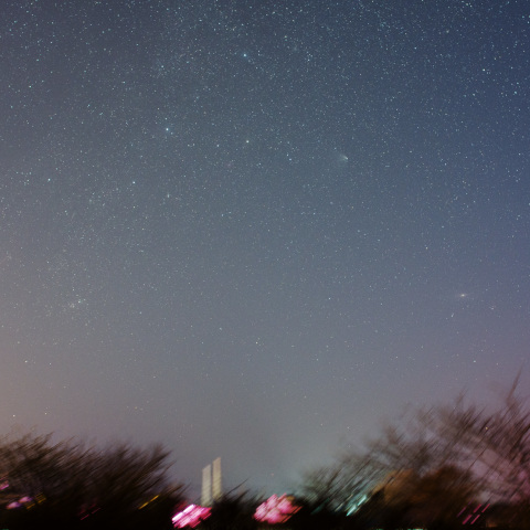 4/14早朝のパンスターズ彗星